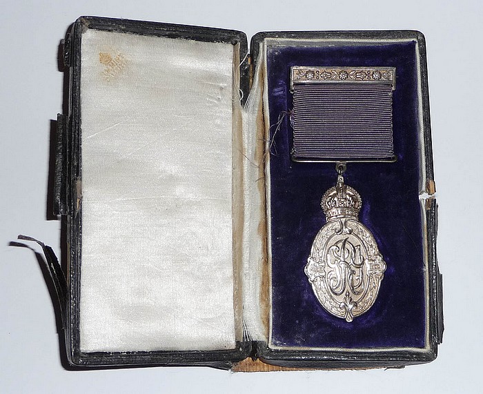 The Kaisar-i-Hind Silver Medal awarded to Gladys Ellen