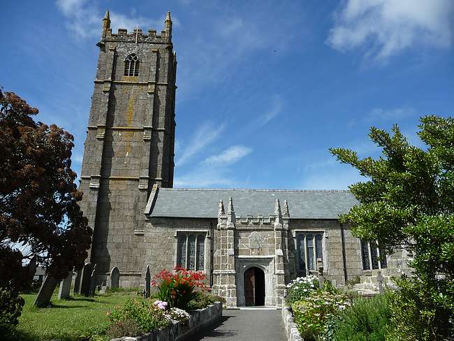 Image Abraham Guy and Mary Nichols were married in St Buryan Church, Cornwall