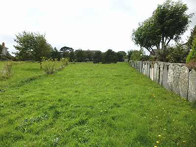 Image The Cholera Field Churchyard at Paul where the headstone of<br>Thomas Keigwin and his wife, Ann (nee Tregurtha), now stands