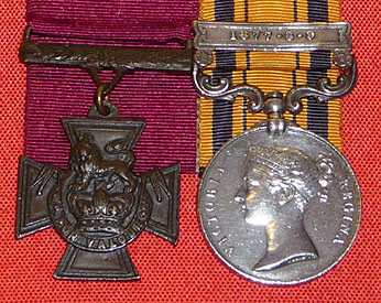 Image Robert Jones' Victoria Cross and South Africa (1877-79) medals<br>which are on display at the Imperial War Museum, London